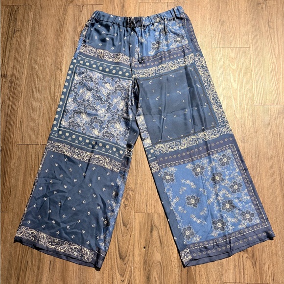 MaxMara Dark Blue Paisley Shirt Jacket - Picture 3 of 7